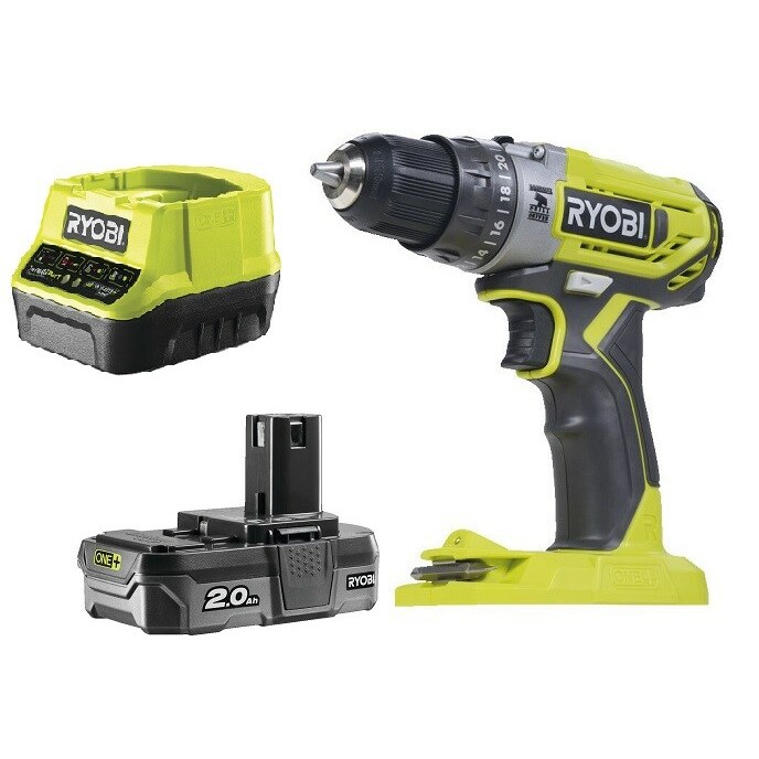 RYOBI Cordless hammer drill R18PD2-120B 18V