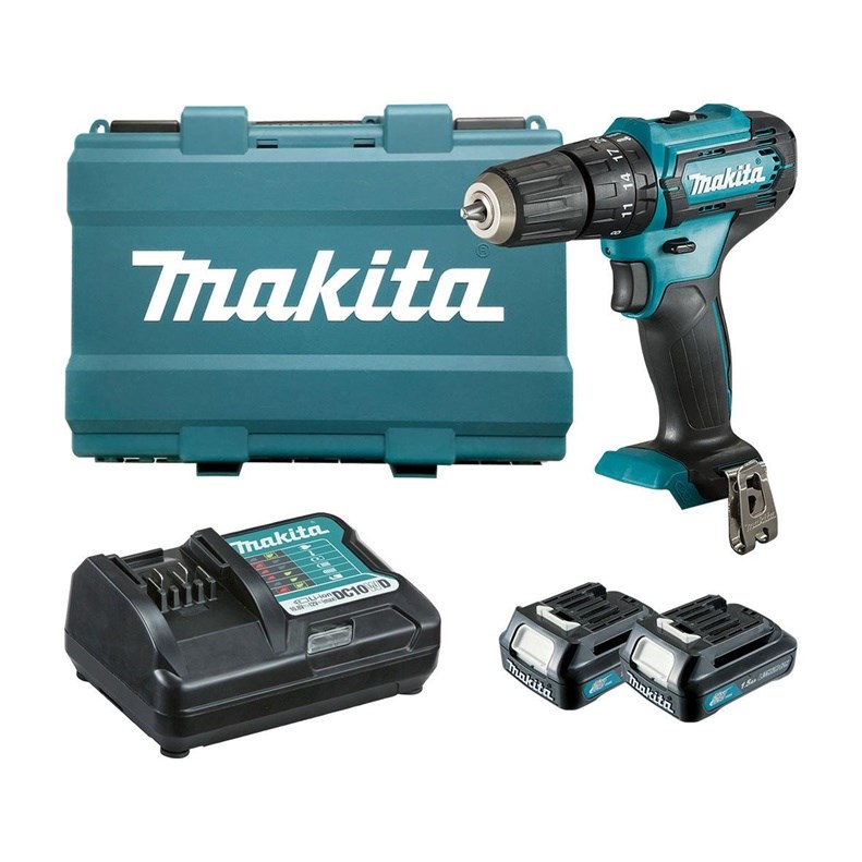 MAKITA CORDLESS PERC DRILL HP333DWAE12V 2X2