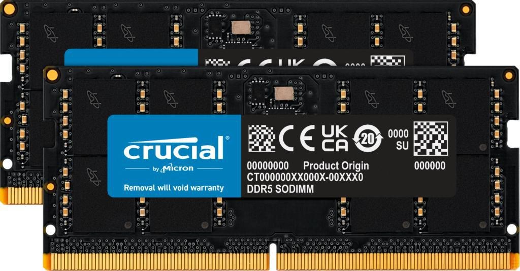 CRUCIAL Notebook memory DDR5 SODIMM 64GB(2*32)/4800