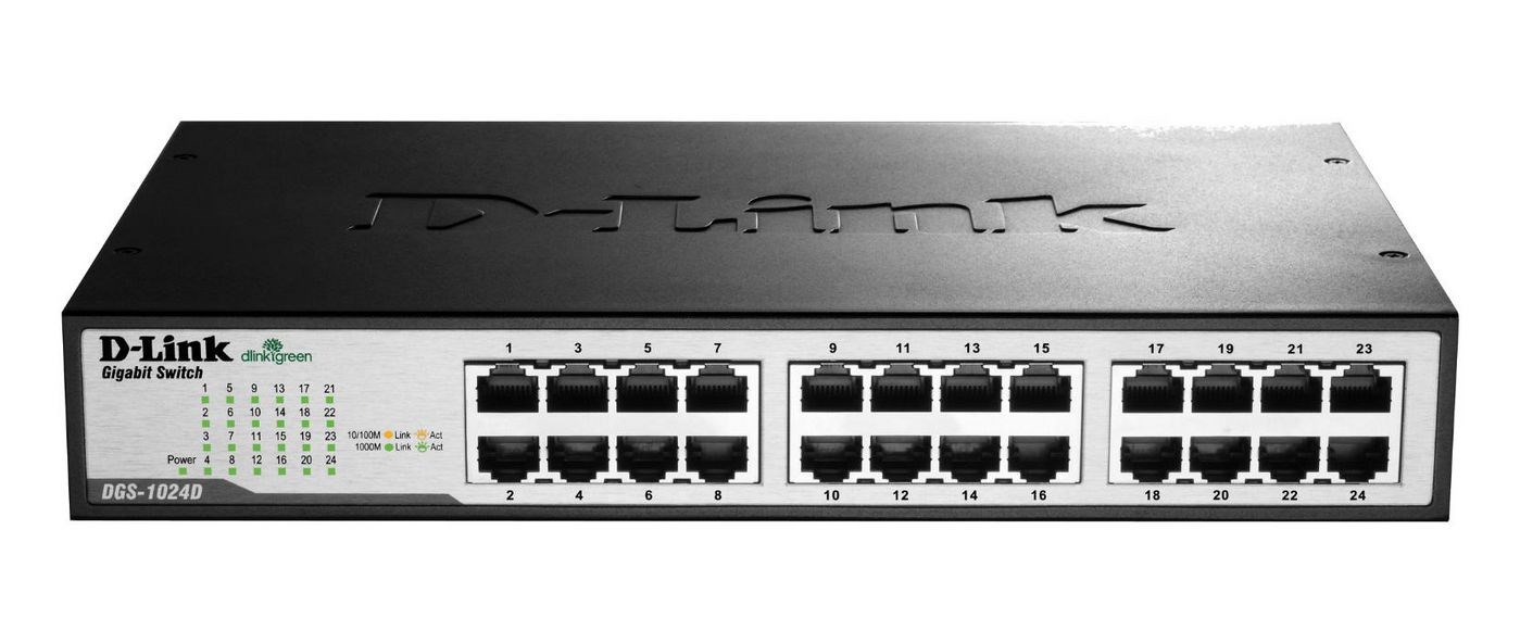 D-Link  DGS-1024D switch L2 24x1GBE Desktop/Rack