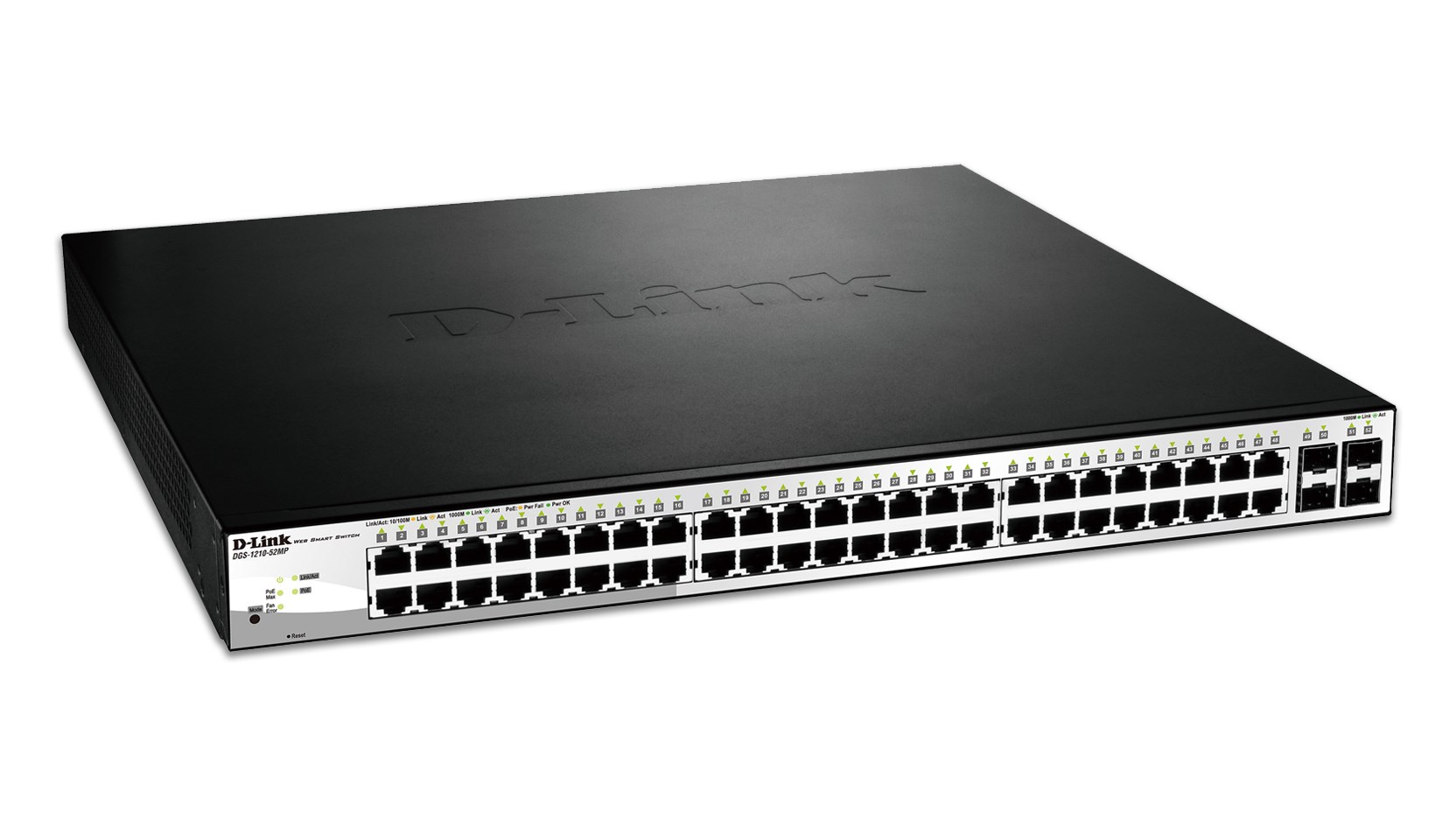 D-Link  Switch DGS-1210-52MP 48GE PoE+ 4SFP