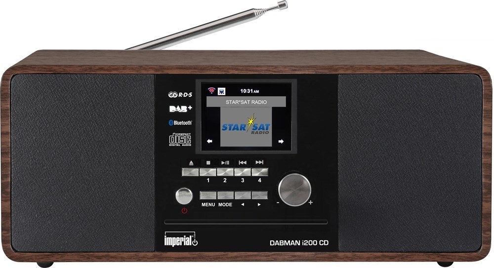 No name DABMAN i200 CD/Internet/DAB/DAB+/FM wood