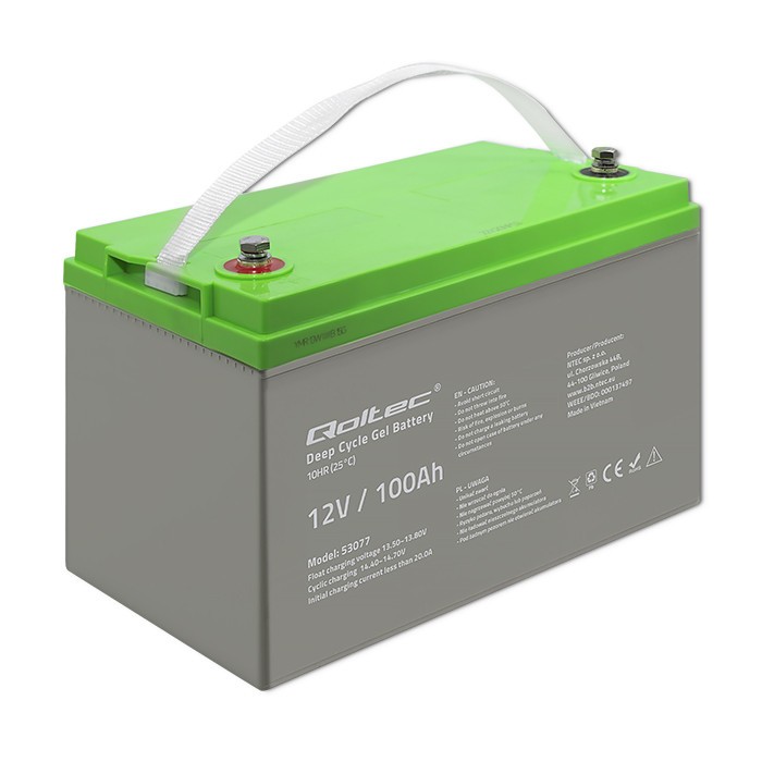 Qoltec  Deep Cycle gel battery 12V