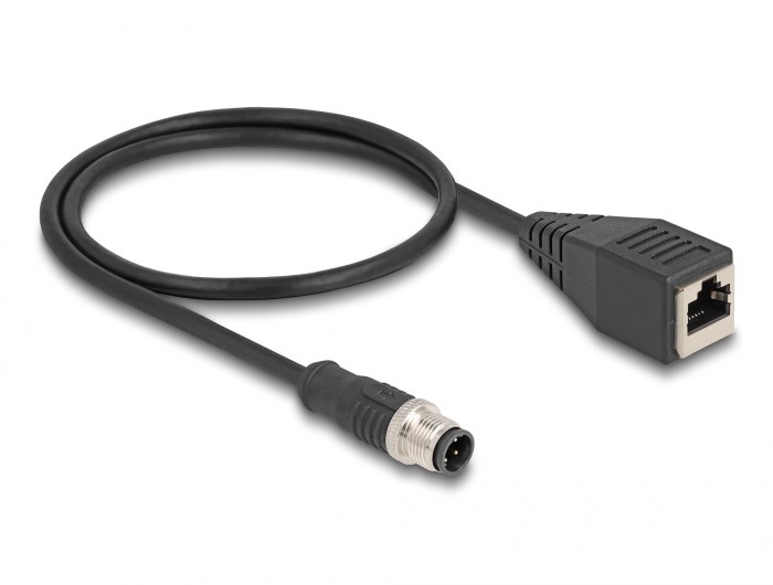 Delock  M12 Adapter Cable D-coded 4