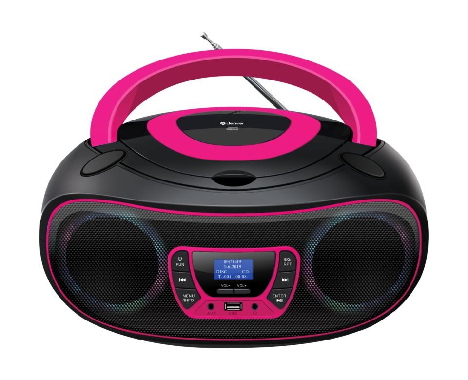 Denver TDB-212P Personal CD player Pink