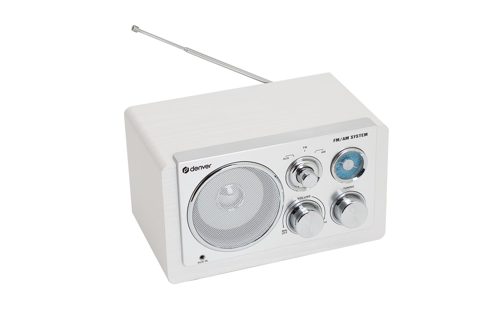 Denver  TR-63W radio Analog White |