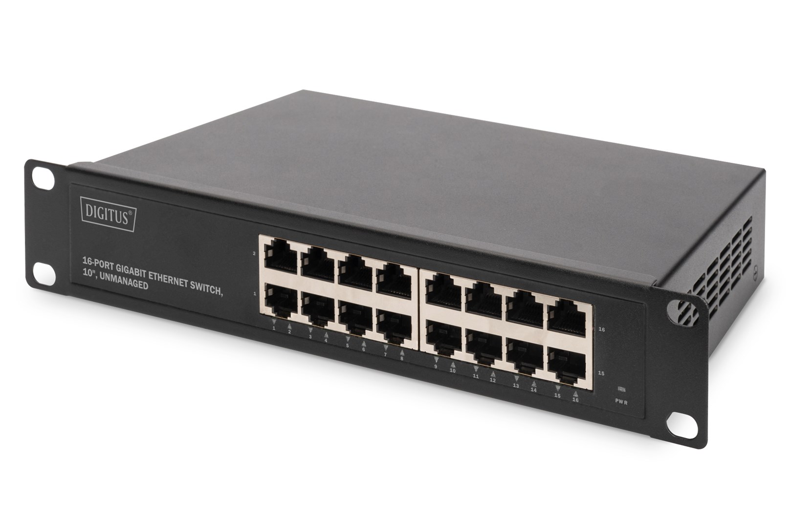 Digitus  10" Gigabit Ethernet Switch, 16-Port