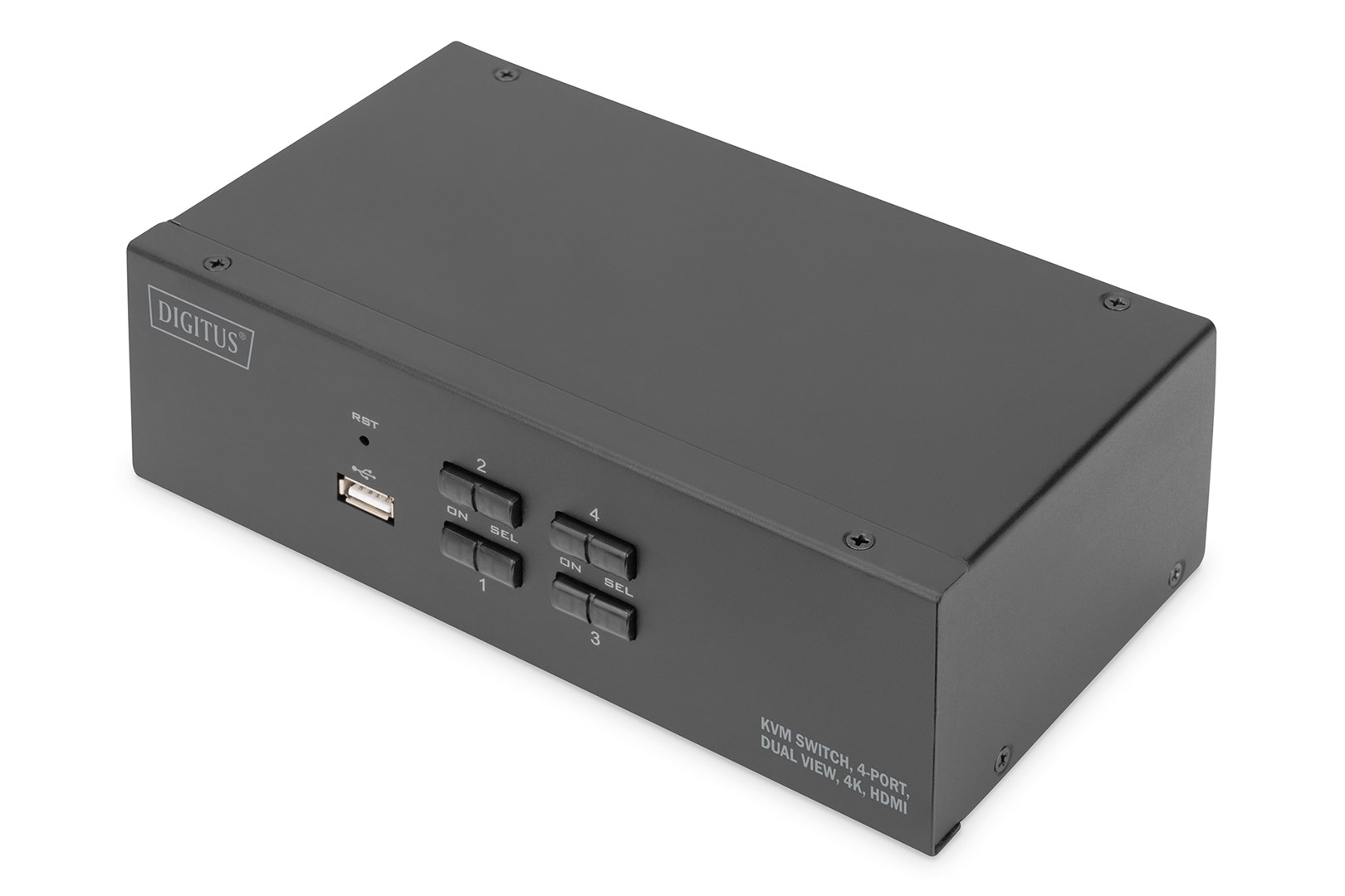 Digitus KVM Switch, 4 Port, Dual
