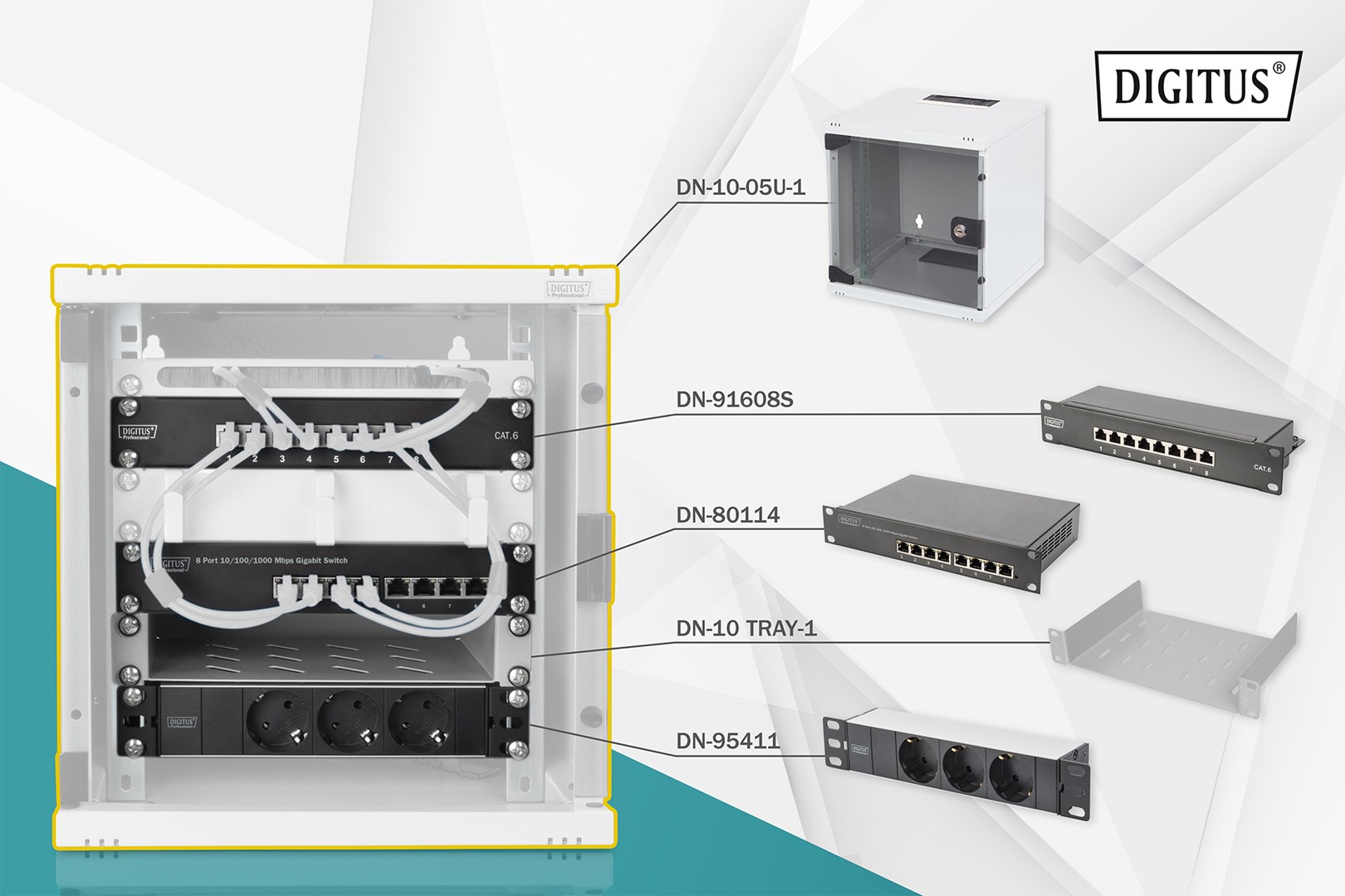 Digitus Network Set - 254 mm