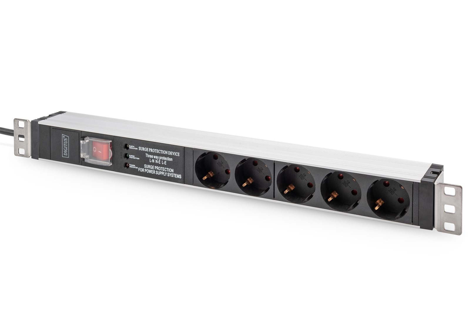 Digitus  Socket strip with aluminum profile