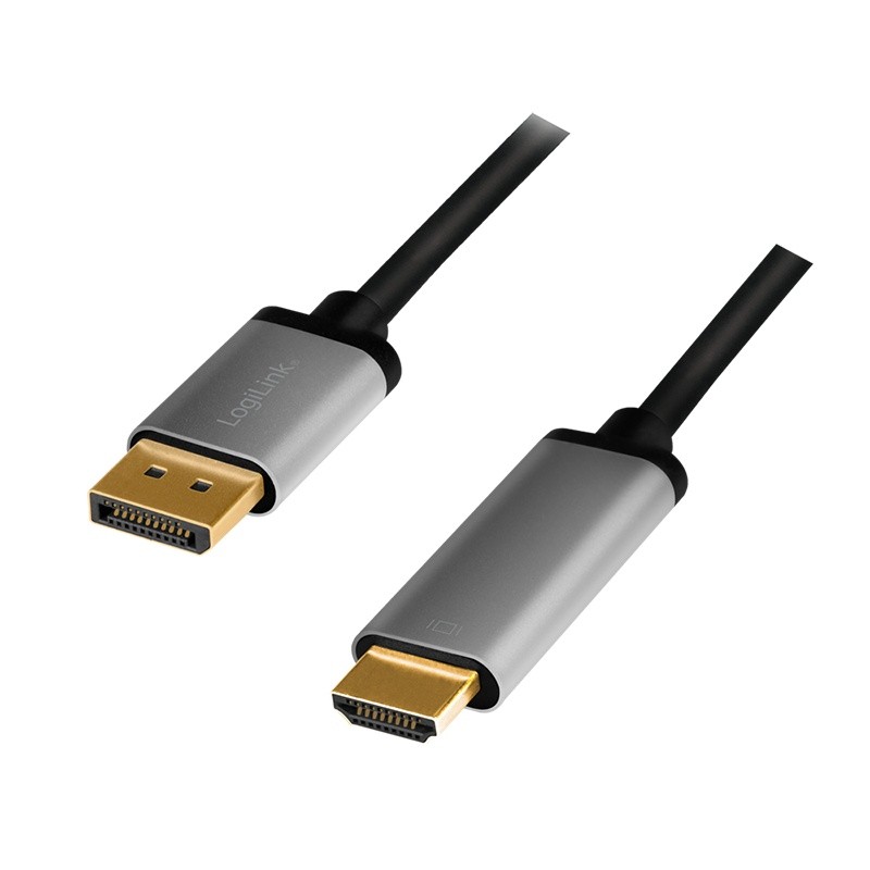 LogiLink  Displayport to HDMI 4K/60Hz, alu