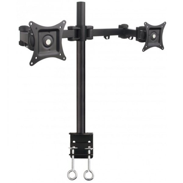 Techly  Double twin desk LED/L D