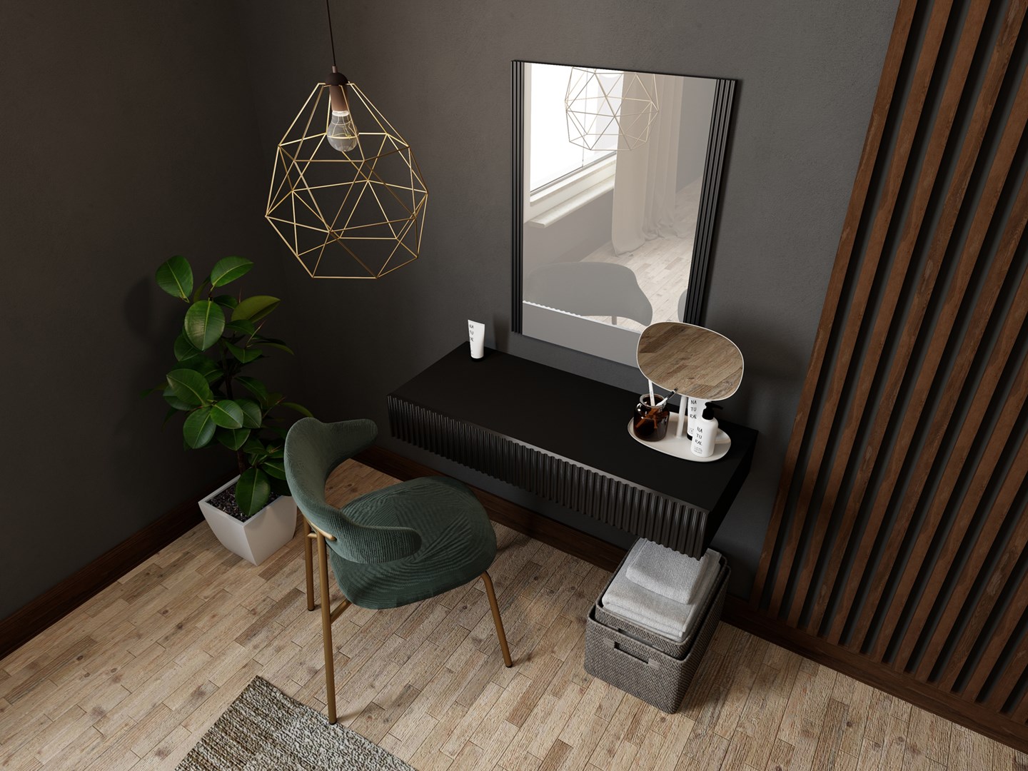 Cama MEBLE Dressing table with mirror