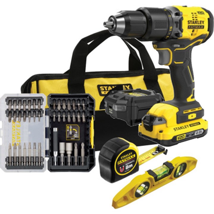 STANLEY DRILL/DRIVER SET WITH ACCESSORIES SFMCK101D1S