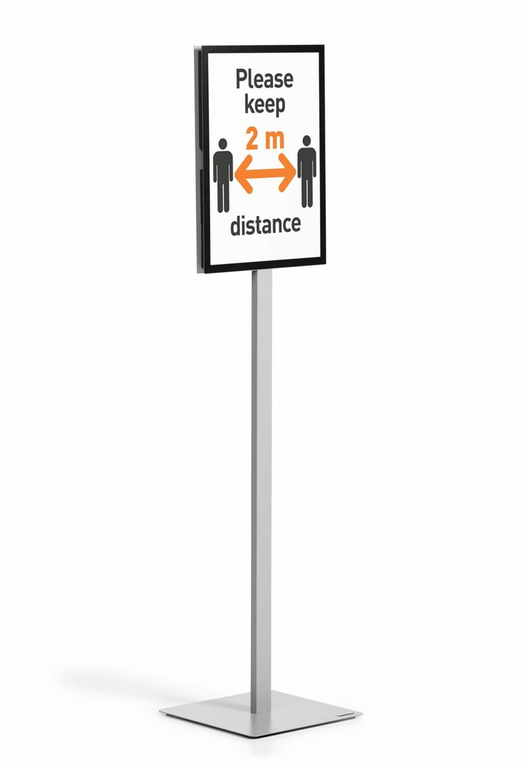 DURABLE  501357 informational sign Letter Grey