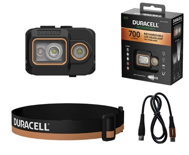 Duracell DH700R Headlamp black, orange |