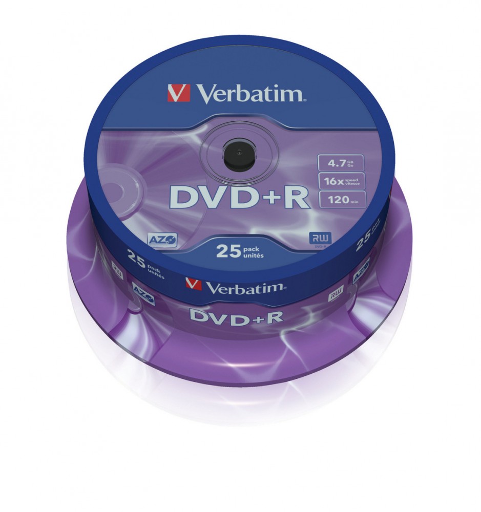 Verbatim  DVD+R 16x 4.7GB 25P
