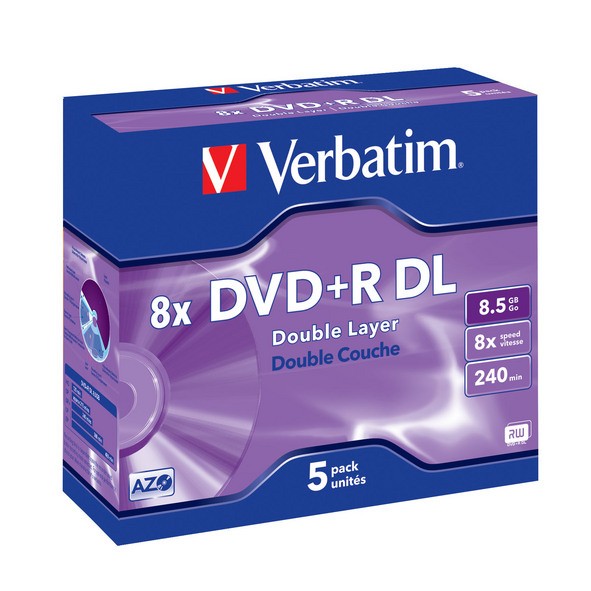 Verbatim DVD+R (8x) 8.5GB DoubleLayer