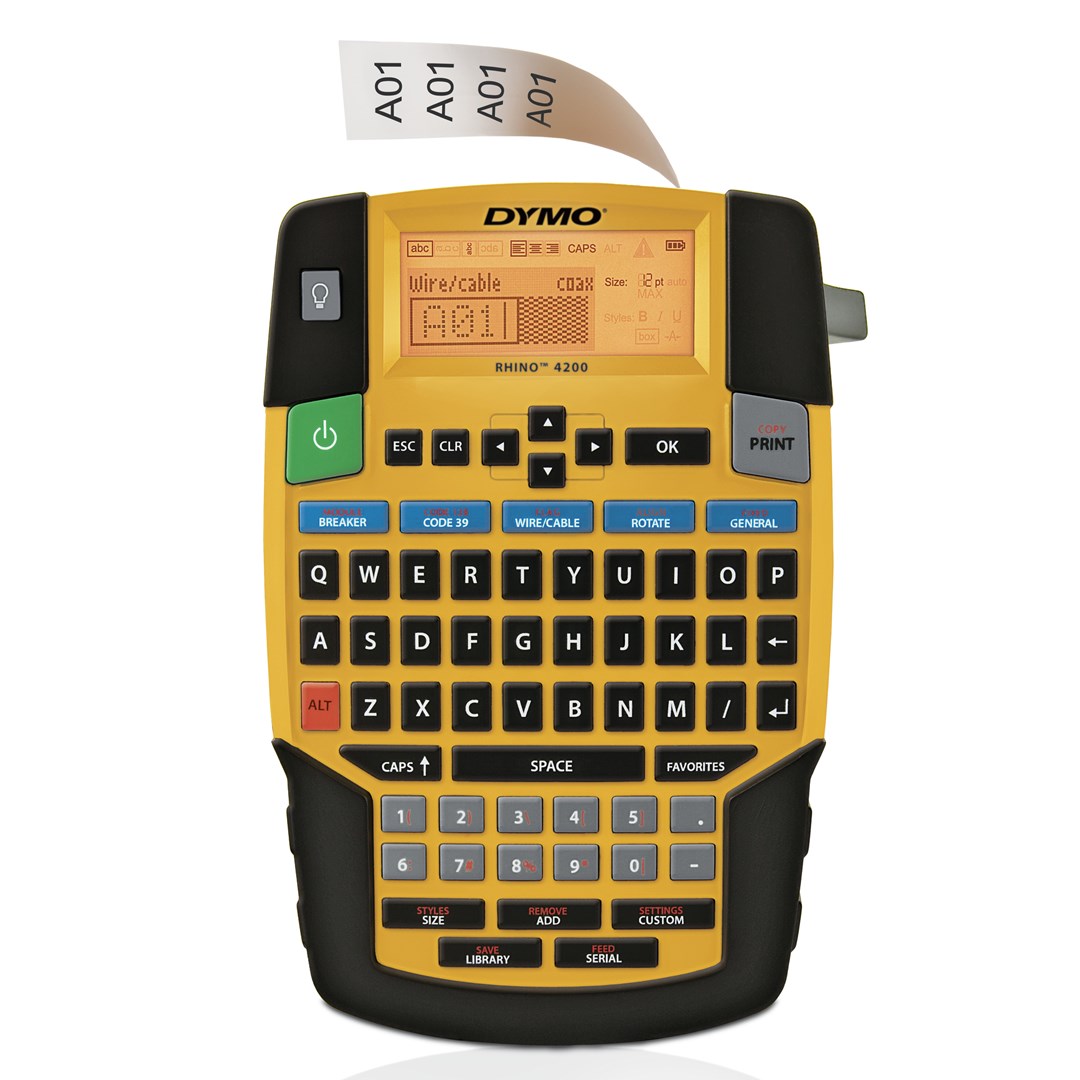 DYMO  RHINO 4200 label printer QWERTY