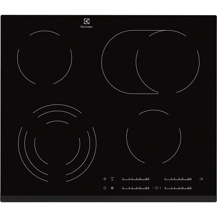 Electrolux EHF6547FXK hob Black Built-in 4