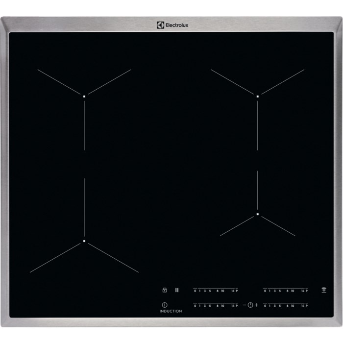 Electrolux EIT60443X Black Built-in Zone induction