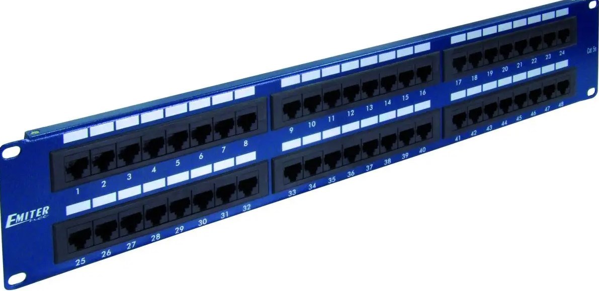 EMITER NET PANEL 19", 48XRJ45 UTP