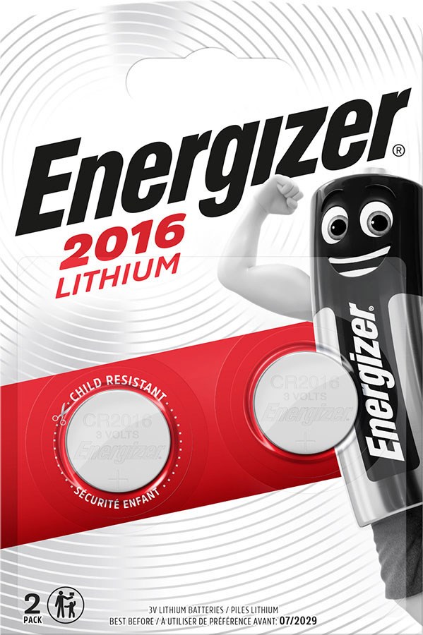 ENERGIZER  BATTERIES SPECIALIZED CR2016 2 PIECES
