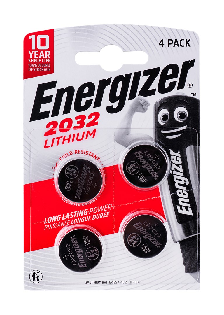 ENERGIZER  BATTERY SPECIALIZED CR2032, 4 pieces