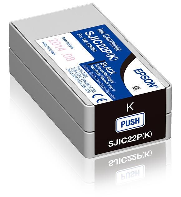 Epson SJIC22P(K): Ink cartridge for ColorWorks