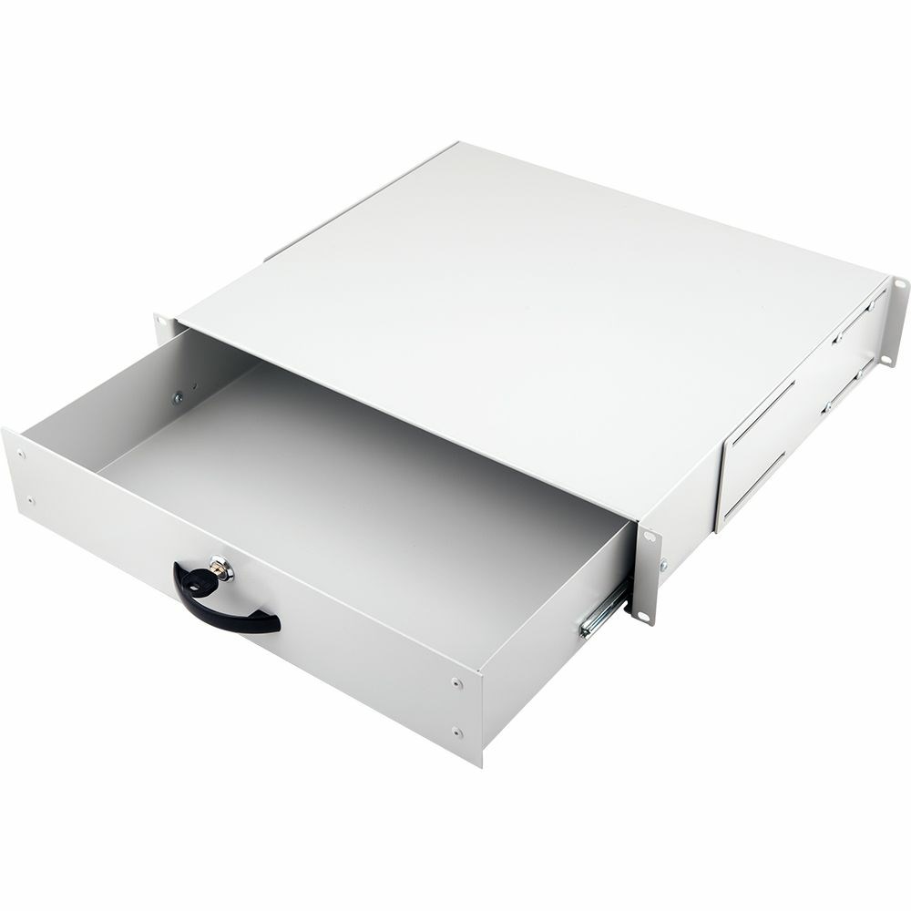 EQUIP Lockable Drawer 19`, 2U, RAL7035