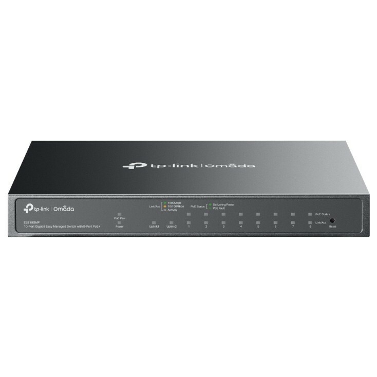 TP-LINK  Przełącznik ES210GMP Omada 10-Port Gigabit