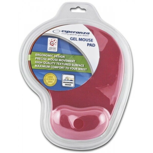 Esperanza Mouse Pad Gel EA137R Red