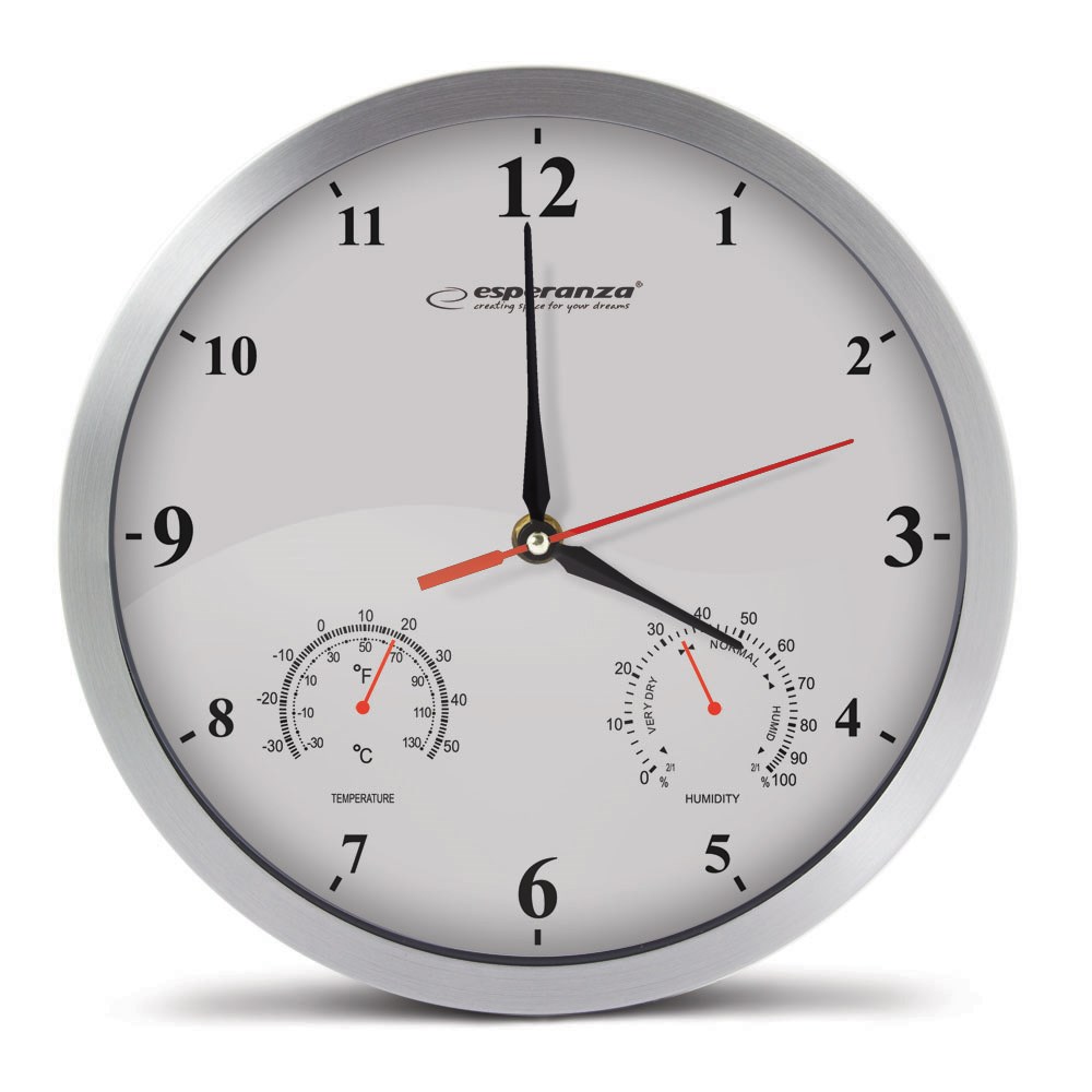 Esperanza  EHC008W Mechanical Wall Clock, Round