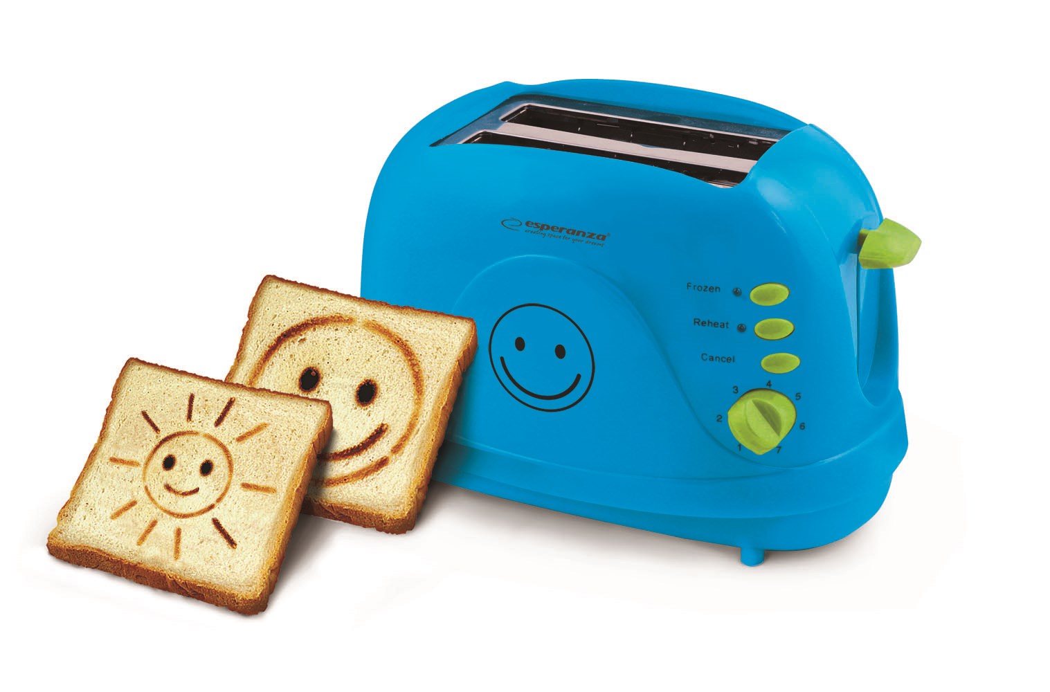 Esperanza  TOASTER SMILEY BLUE | EKT003B