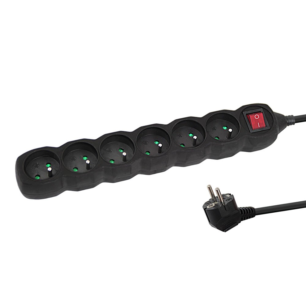 Esperanza  ELK219K Power strip 6GN/5M Black
