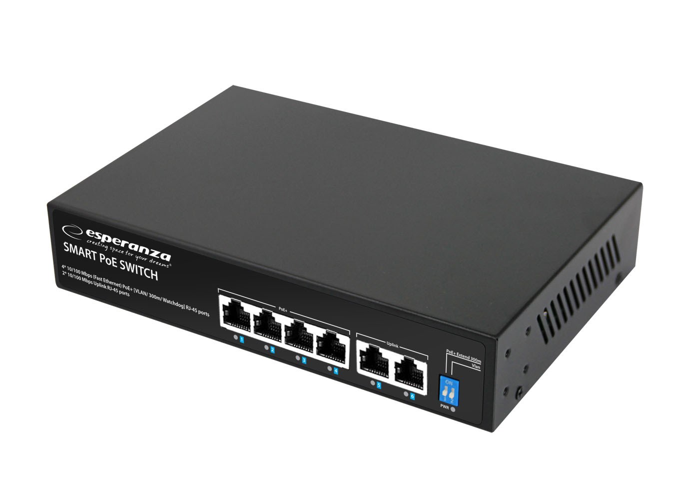 Esperanza  ENS105 6-port Poe Switch 10/100