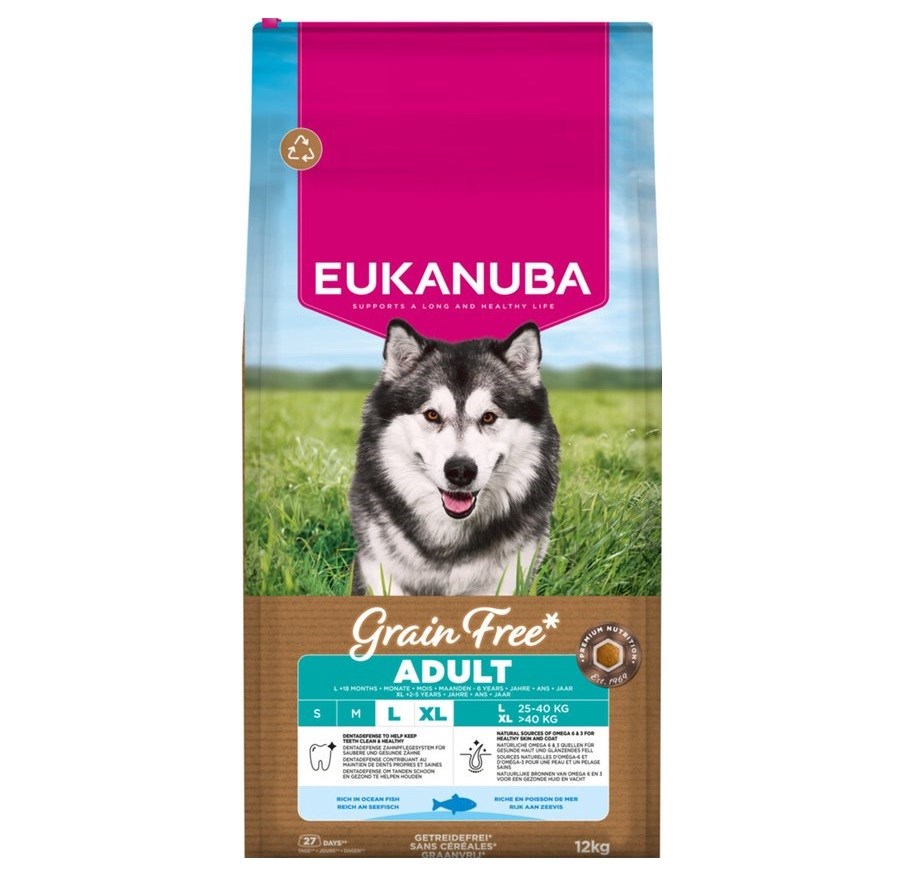 EUKANUBA Grain Free Adult Large Ocean