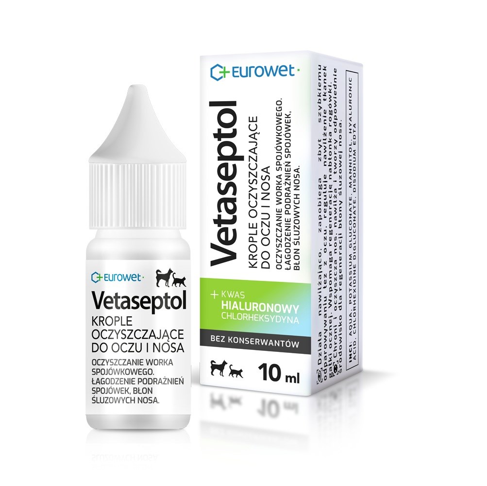 EUROWET Vetaseptol - cleansing drops for