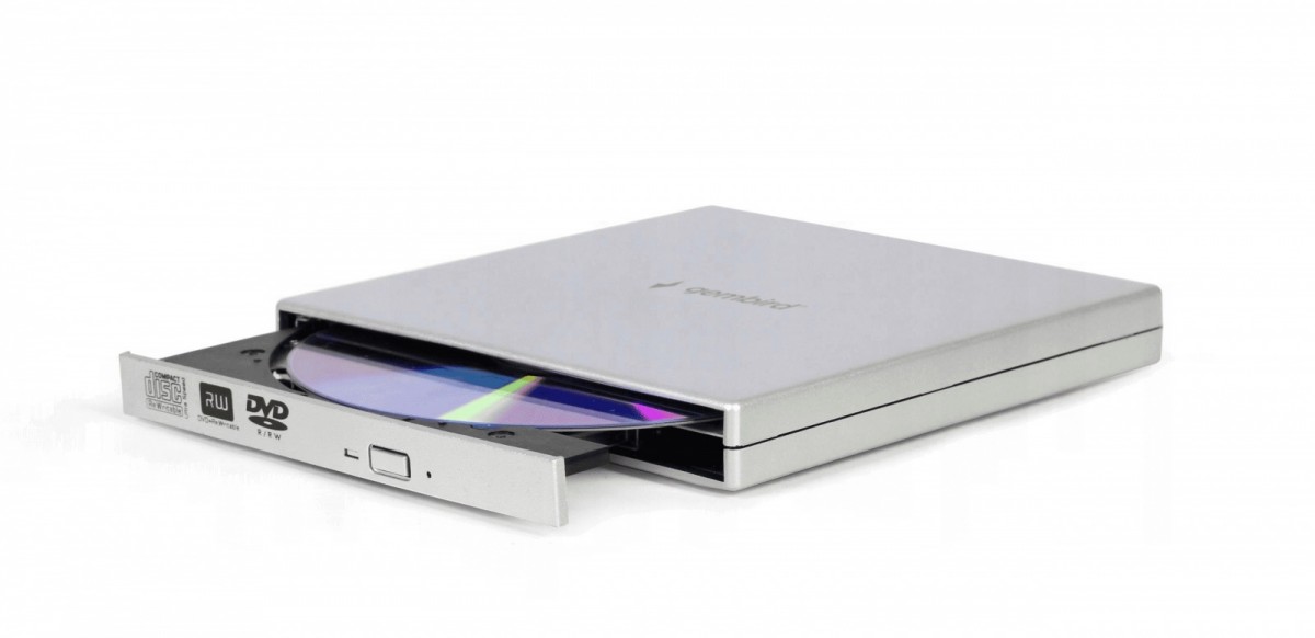 Gembird External DVD burner DVD-USB-021-SV silver