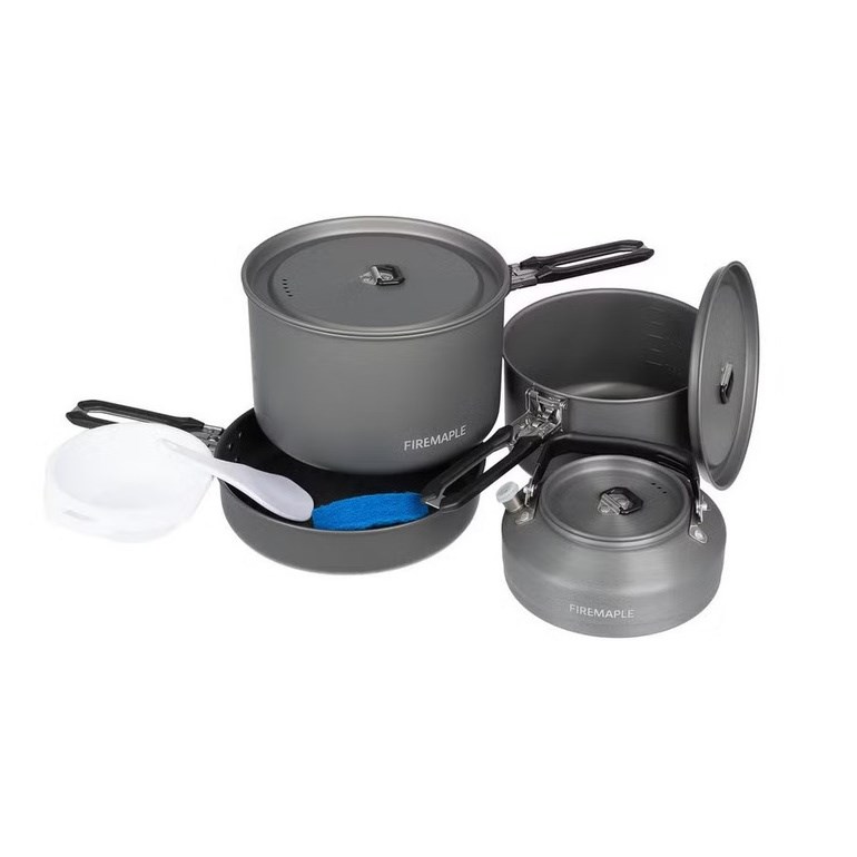 FIREMAPLE feast cookware set 4-black FIRE-MAPLE