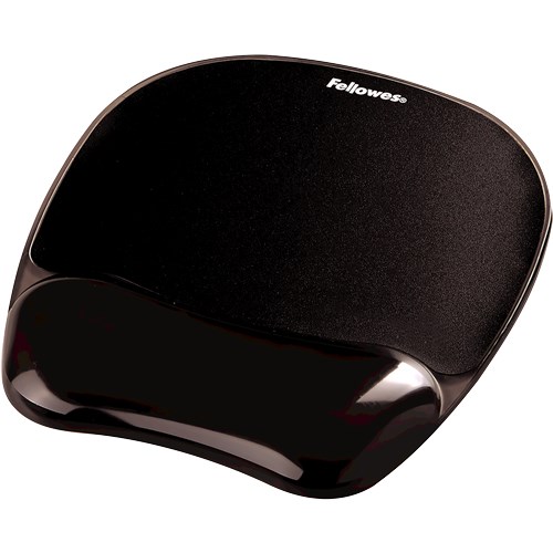 Fellowes Mouse Pad gel CRYSTAL, black