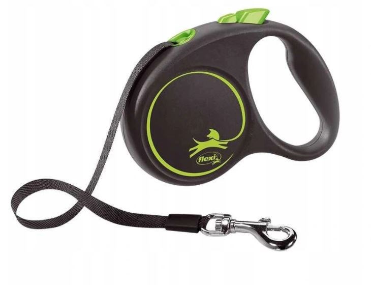 Flexi Black Design S - retractable