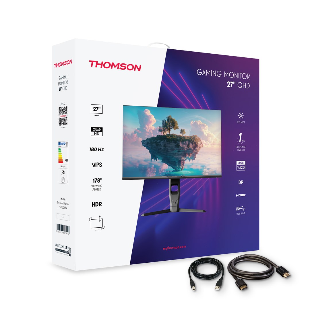 Thomson Gaming monitor 27" QHD, 180