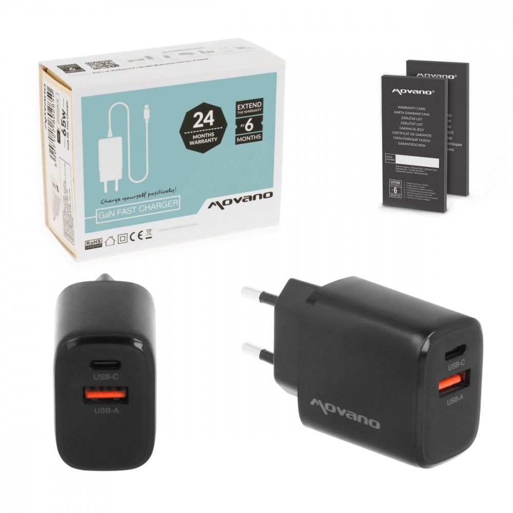 Movano GaN 30W USB-C PD +