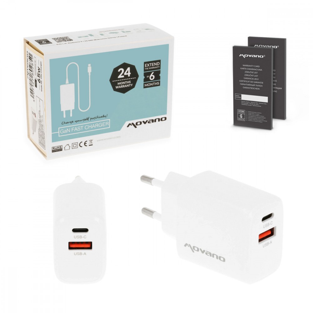 Movano GaN 30W USB-C PD +