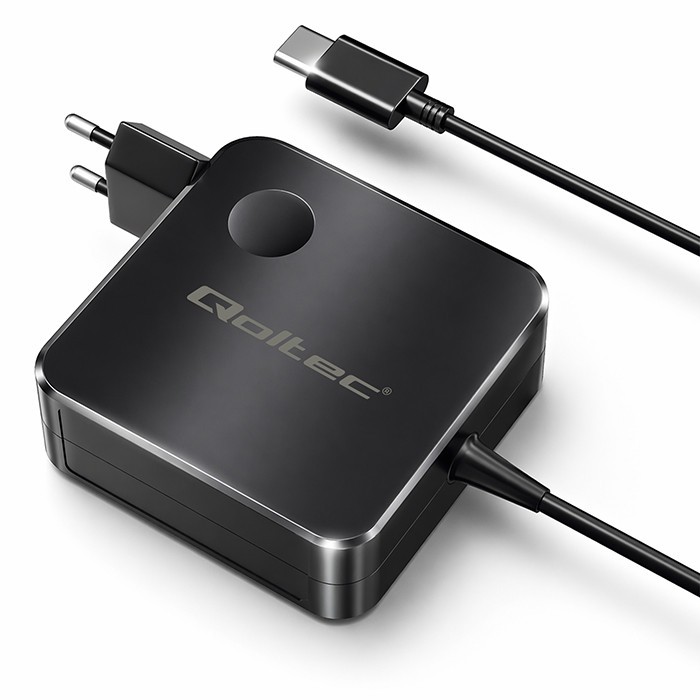 Qoltec GaN 65W charger USB C