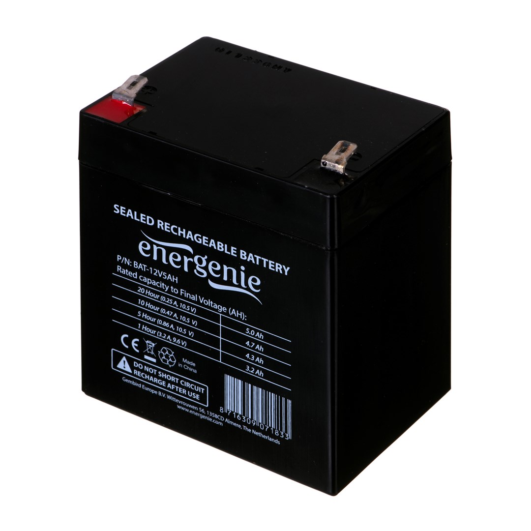 Gembird  Rechargeable battery 12V 5AH |