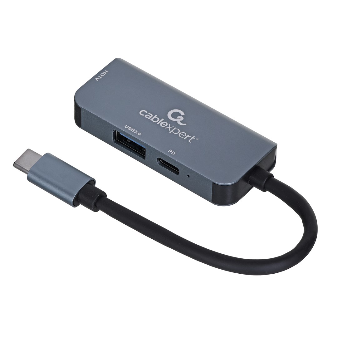 Gembird  Hub USB-C PD HDMI USB