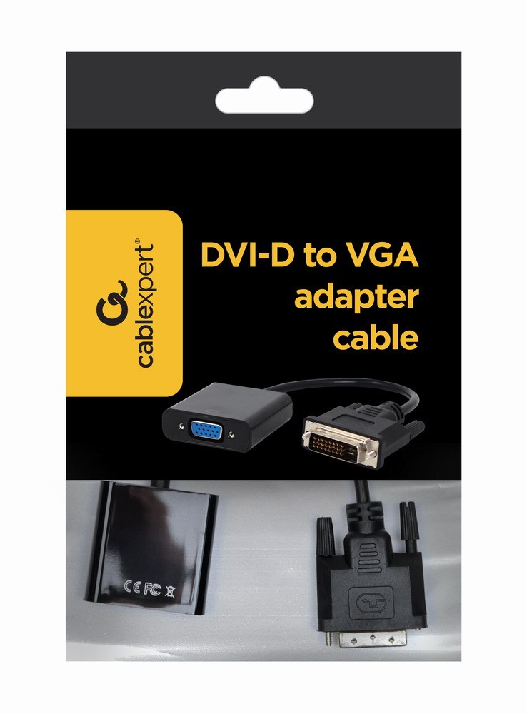 Gembird Adapter DVI-D/VGA 24M/15F | A-DVID-VGAF-01