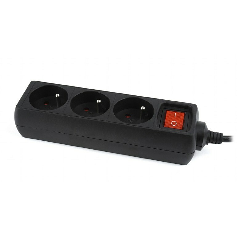 Gembird  UPS power strip 3FR/16A/C14/0.6m/black